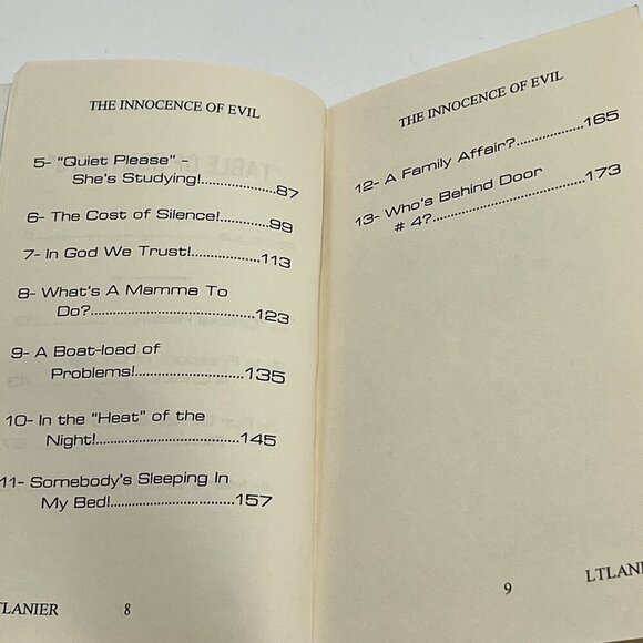 The Innocence of Evil Leon Thomas Lanier 1997 Detective Nate Bishop Paperback - Picture 7 of 7